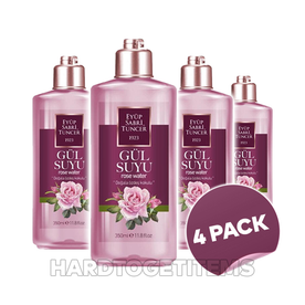 Eyup Sabri Tuncer Rose Water Skin And Facial Cleanser Gulsuyu 350 ML (Pack of 4)