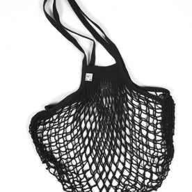 The French Filt Le Fillet Regular Shoulder Carrying Cotton Net Shopping Bag - Filt Medium Bag in Black