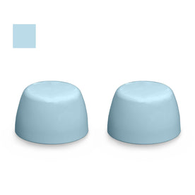 American Standard Color Replacement Plastic Toilet Bolt Caps - Set of 2 - Dresden Blue