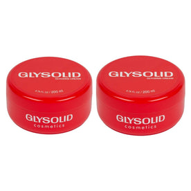 Glysolid Glycerin Skin Cream - 200 ML 6.76oz Jar (Pack of 2)