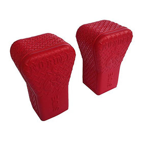 No Bull Bullhorn Ladder Stabilizer – Heavy-Duty Diamond Dot Non-Skid Rubber, Red, 0.23 lbs Each