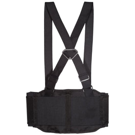 Lift Safety Elastic Stretch Belt for Back Support, Black, Large (36 - 40 Inches)