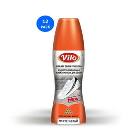 Vilo Shoe Polish Liquid 80 ml - White (12 pcs)