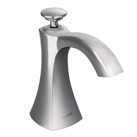 Moen S3948C Transitional Deck Mounted Kitchen Soap Dispenser with Above the Sink Refillable Bottle, Chrome