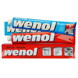 WENOL Metal Cleaner and Polish Kit, Red and Blue Tube - 100 ML