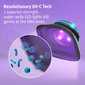 Homedics Clean Portable & Rechargeable UV Light Wand Sanitizer, UVC Disinfector