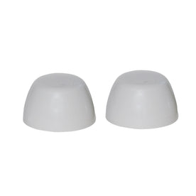 Kilgore Color Replacement Plastic Toilet Bolt Caps - Set of 2 - Sterling Silver