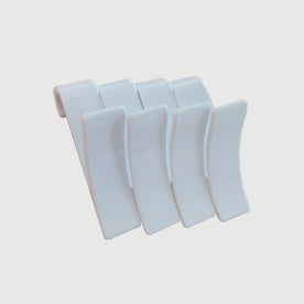 P. Nova Over the Door Portable Towel Hook for Hanging Clothes, Hats, Towel, 4 Pieces (White)