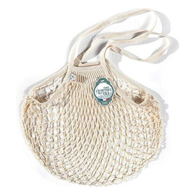 The French Filt Le Fillet Shoulder Carrying Cotton Shopping Bag - White - Medium (Set of 2)