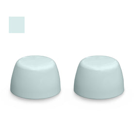 Crane Color Replacement Plastic Toilet Bolt Caps - Set of 2 - Spring Mist